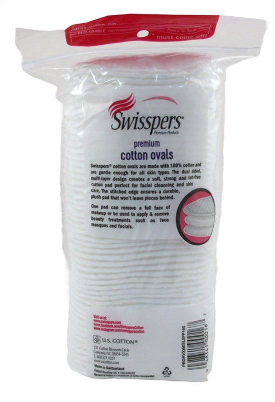 Premium Cotton Ovals for Makeup Removal and Skincare 50 Count