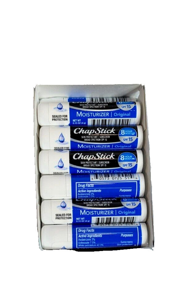 Lip Moisturizer and Skin Protectant Lip Balm 12 Count - Original Flavor