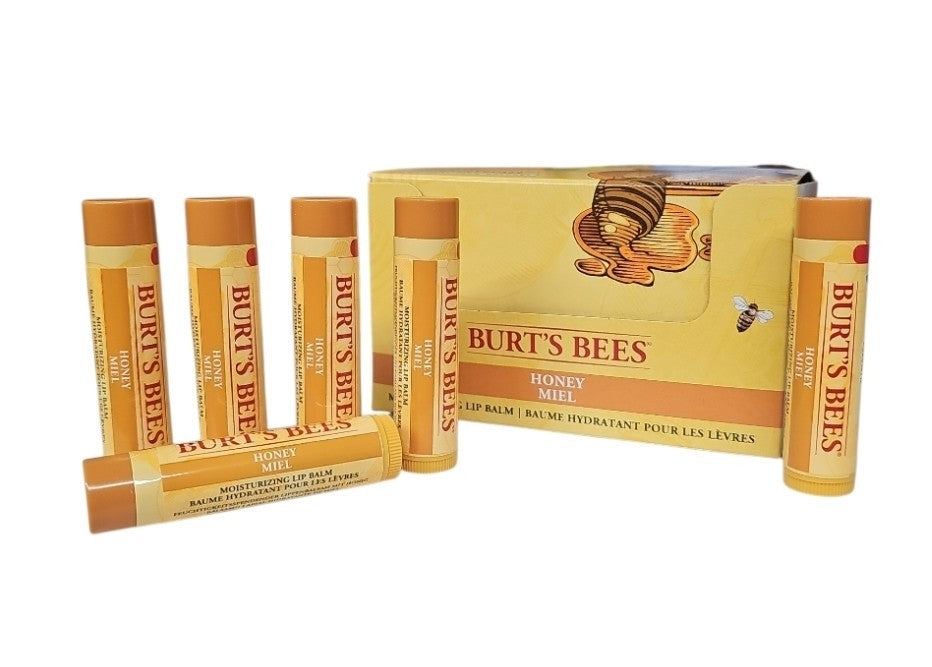 Moisturizing Lip Balm Set - Honey Miel 6 Pack with 4 Tubes