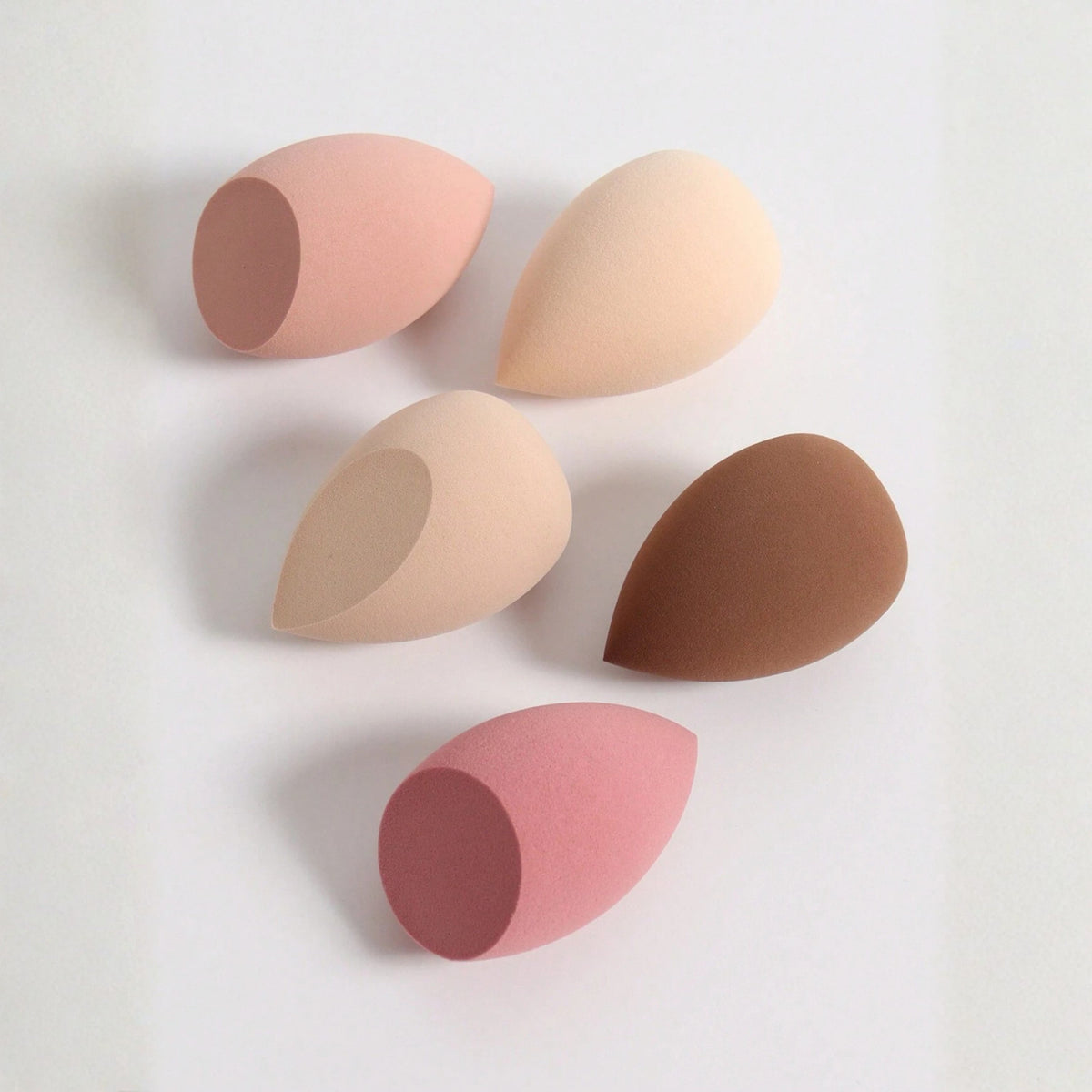 5-Piece Makeup Sponge Set for Foundation Blending - Soft Latex-Free Beauty Tools