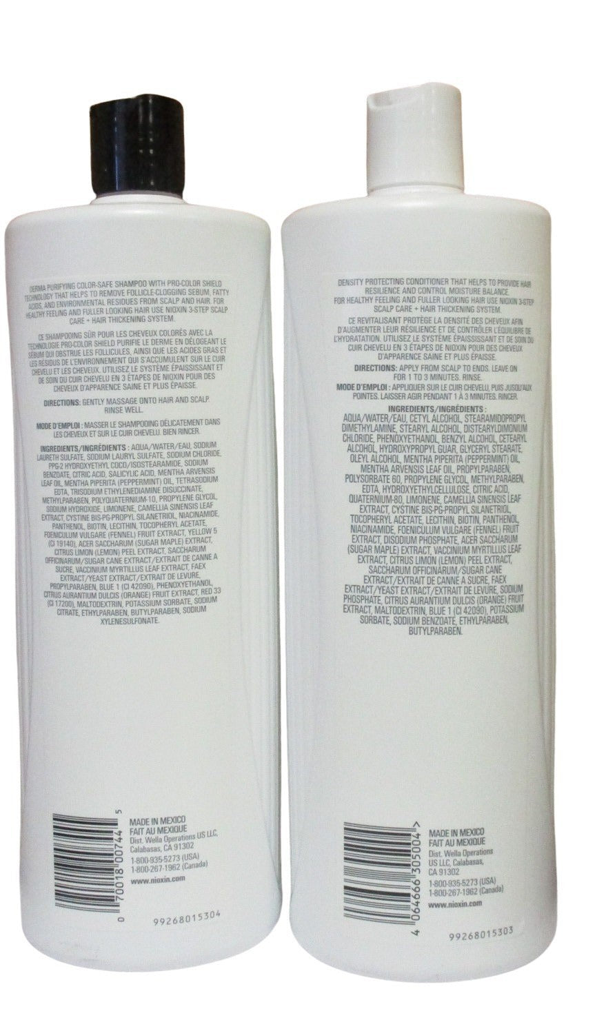 Nioxin System 2 Shampoo & Conditioner Duo for Thinning Hair, 33.8oz