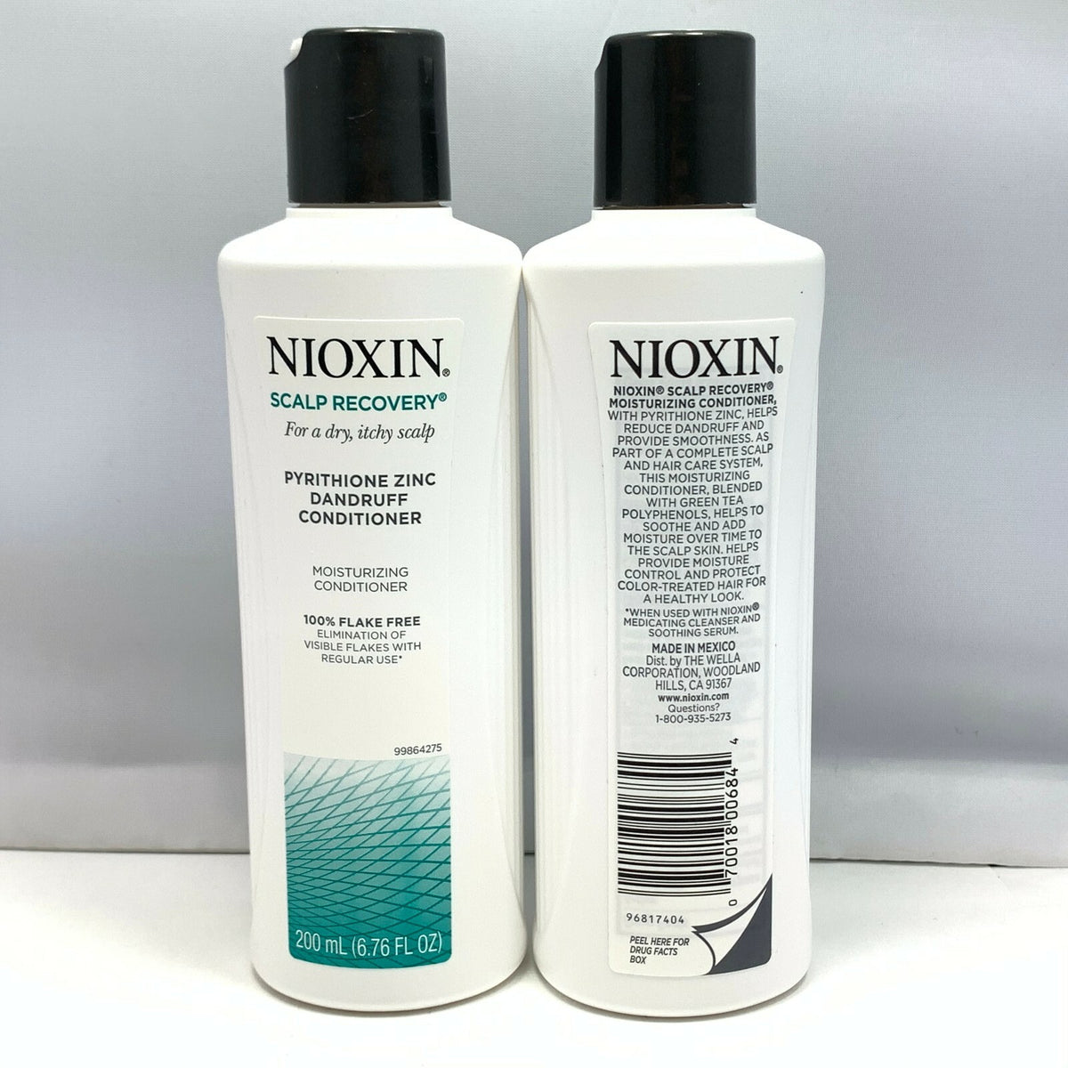 Nioxin Scalp Recovery Conditioner for Dry Itchy Scalp 6.7oz Set of 2