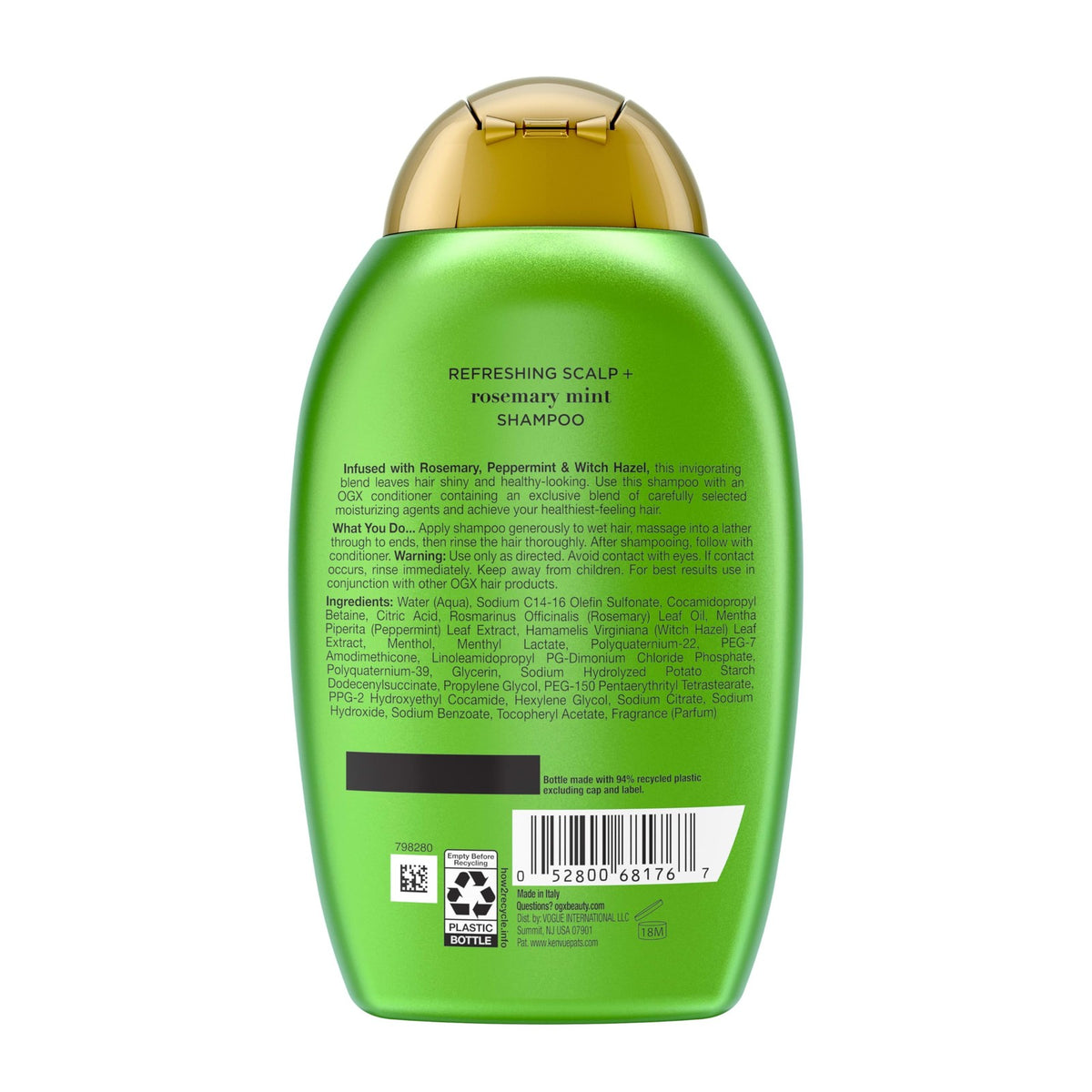 Extra Strength Clarifying Shampoo with Rosemary Mint for Oily Hair
