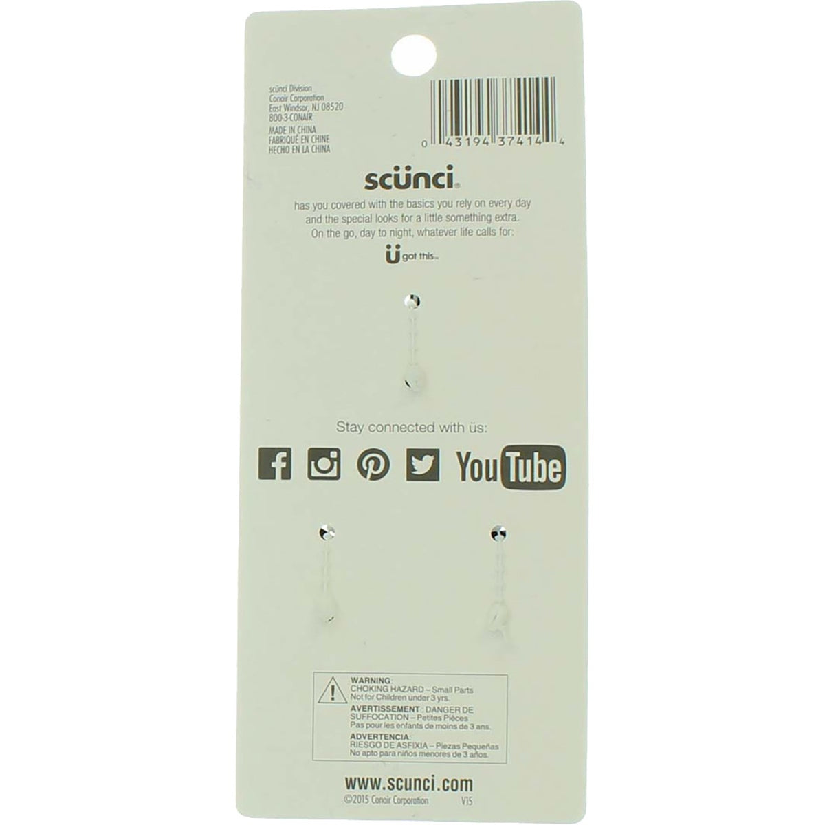All-Day Hold Jaw Clips - No Slip Grip, Brown, 3 Pack