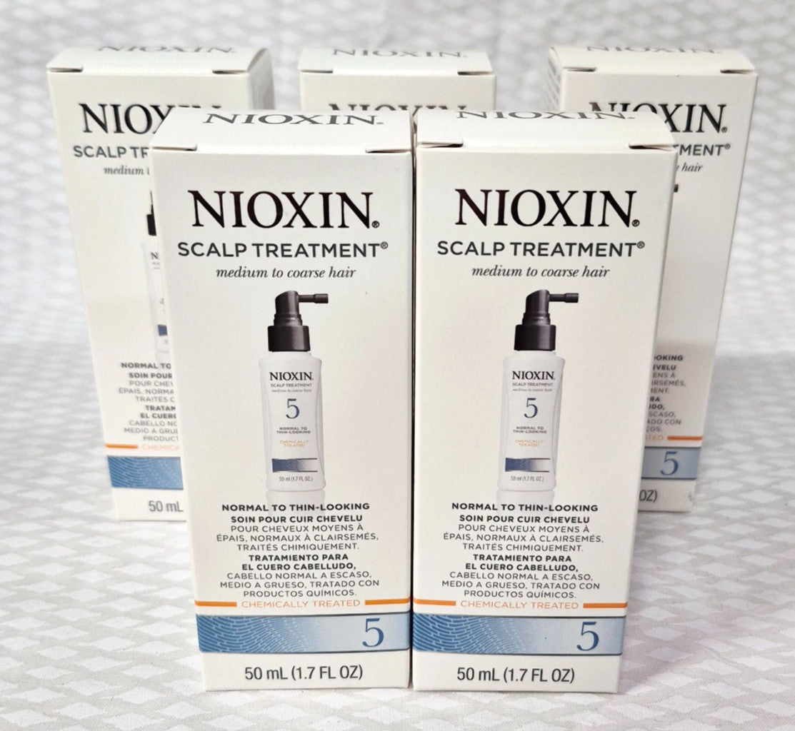 Nioxin System 5 Scalp Treatment for Thin Hair - Pack of 5