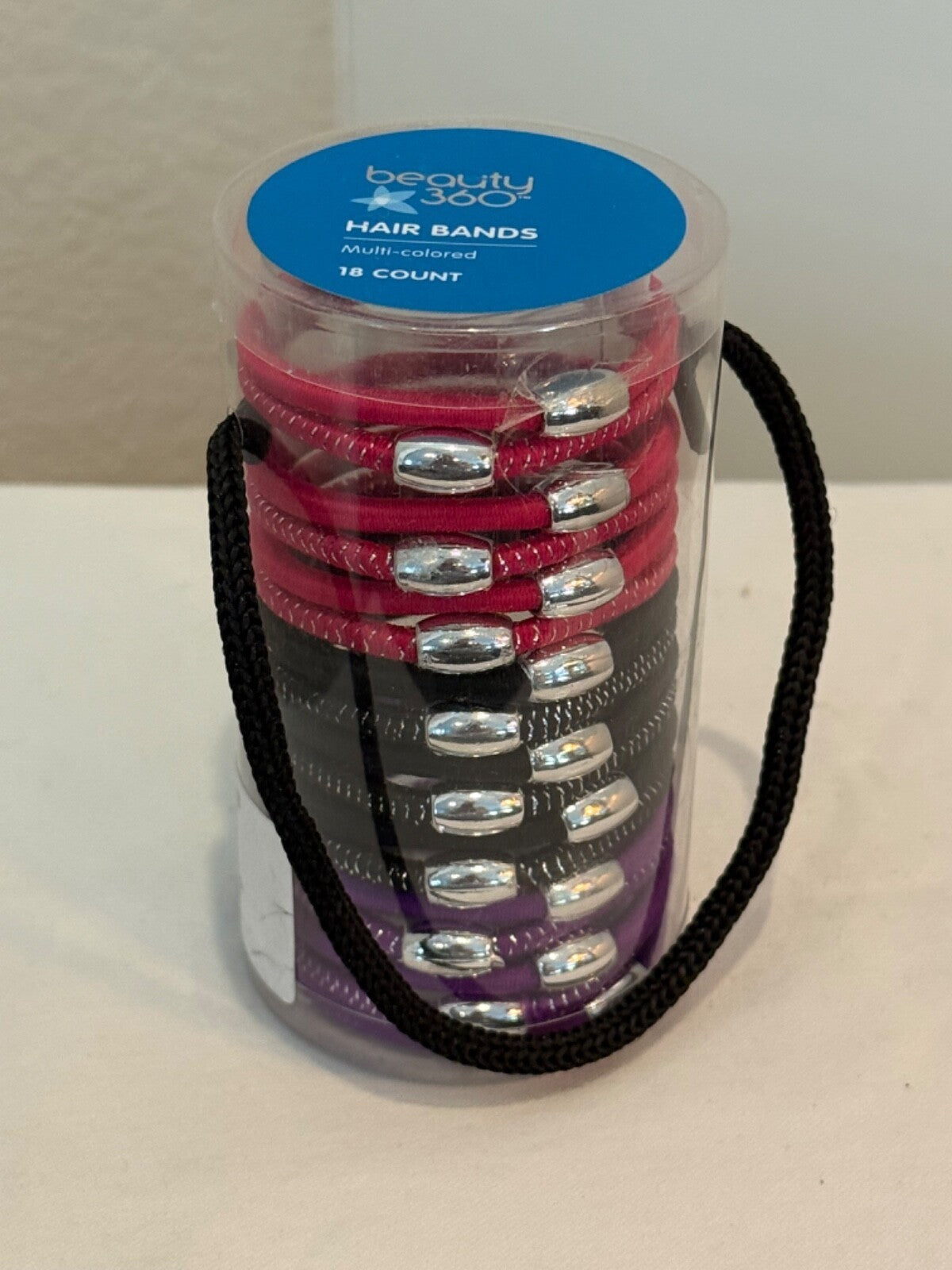 BEAUTY 360 Hair Bands ALL DAY WEAR 18 COUNT NEW Multi-colored