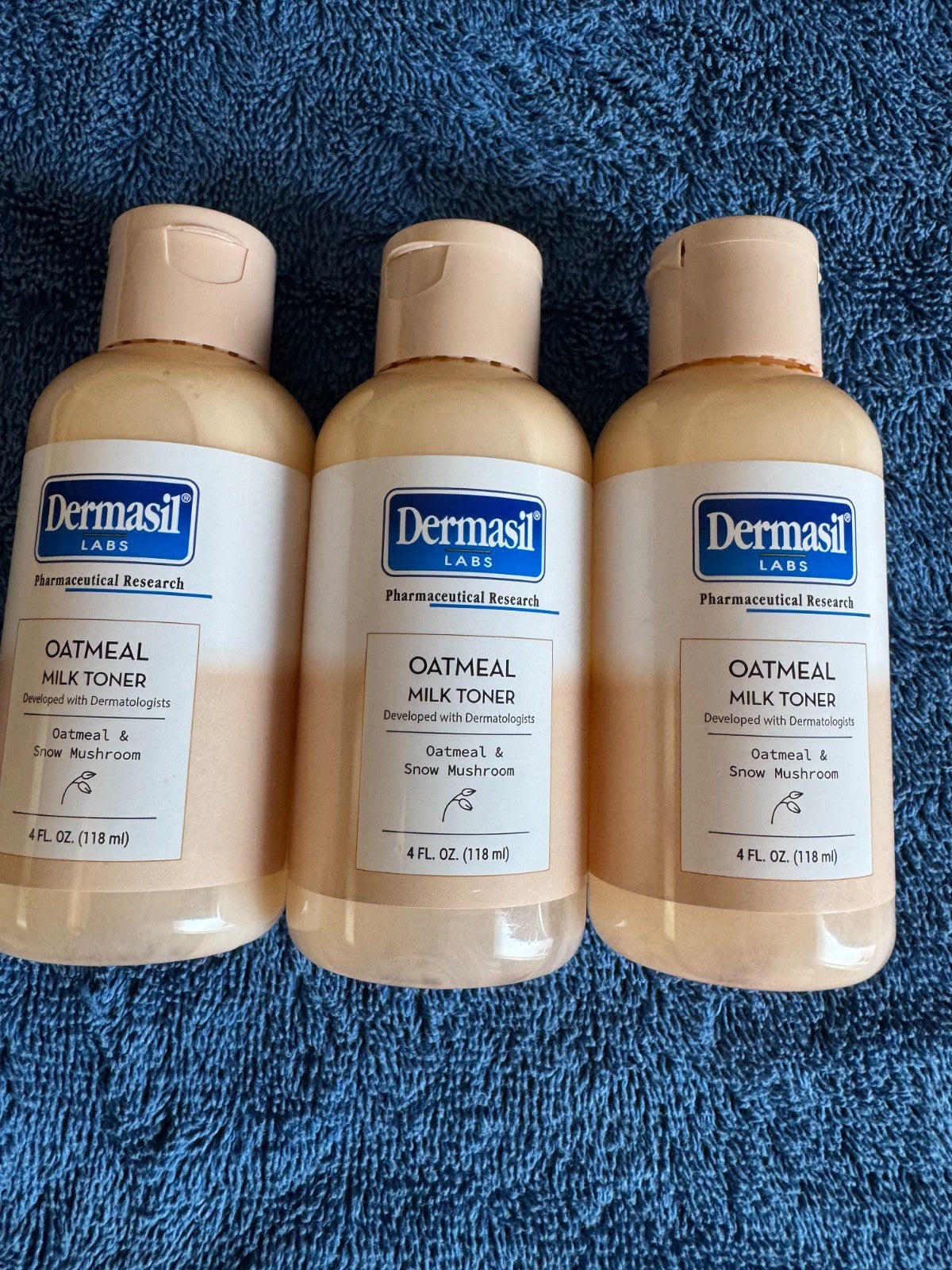 Hydrating Oatmeal & Snow Mushroom Toner - Set of 3 - Gentle Skin Care