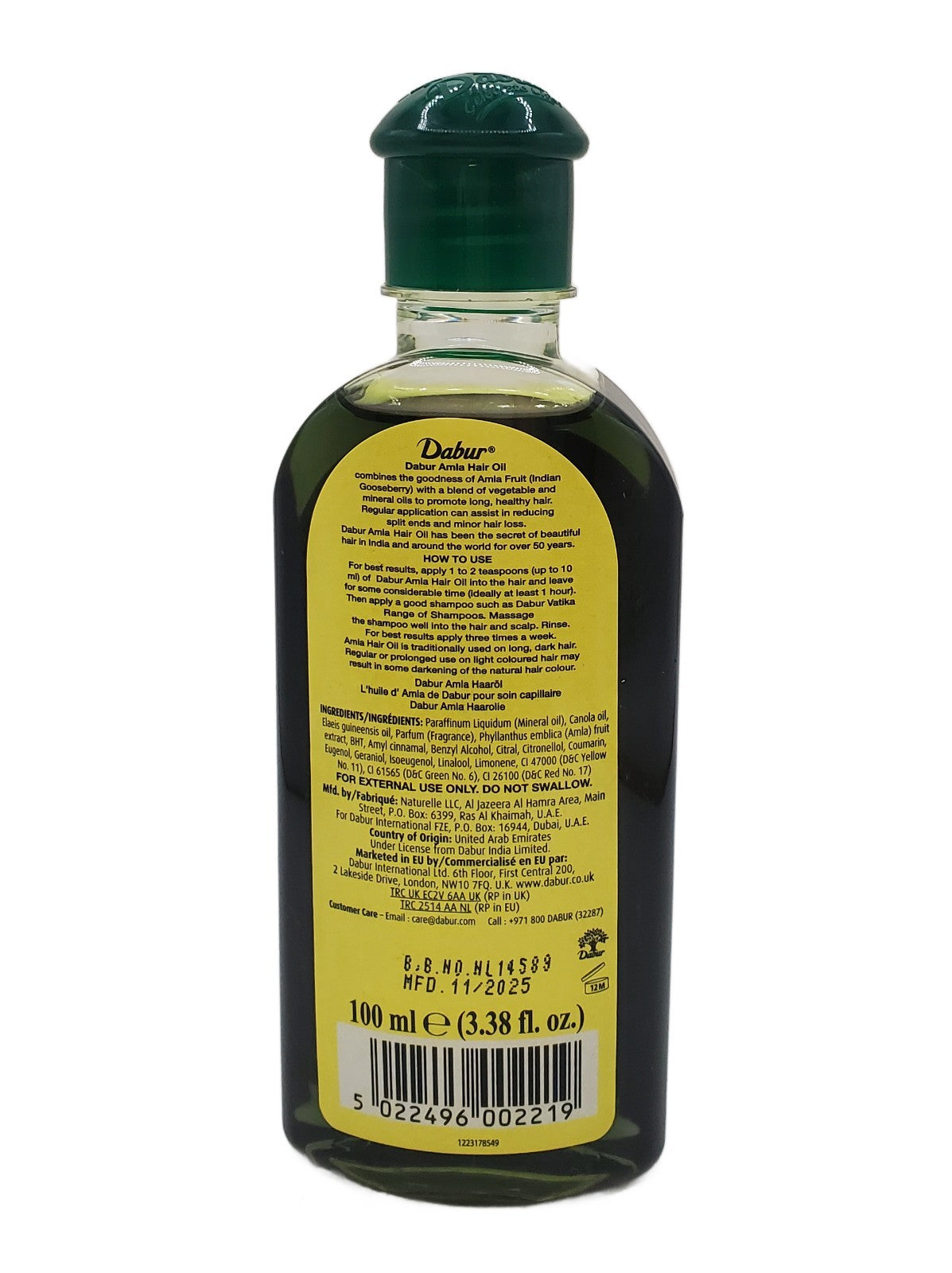 Natural Amla Hair Oil for Hair Growth & Thickness - 100ml