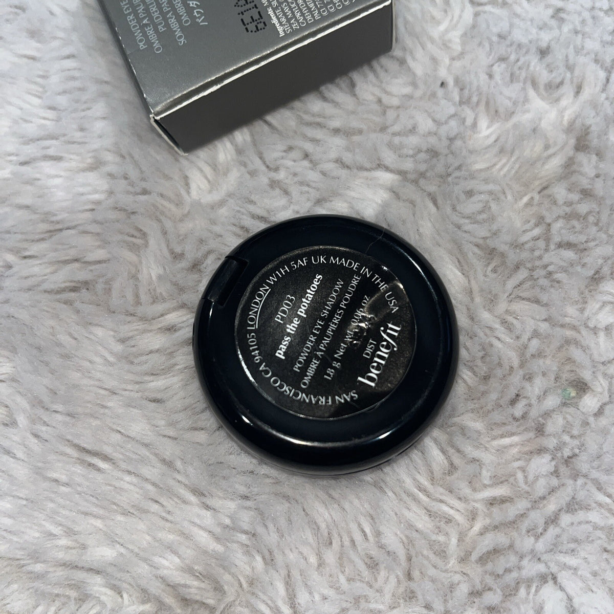 Benefit Pass The Potatoes Eyeshadow Crème to Powder Makeup
