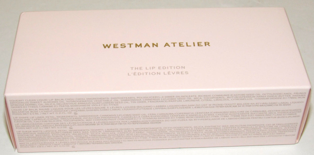 Westman Atelier Lip Set with Suede Matte Lipstick, Lip Balm & Lip Liner