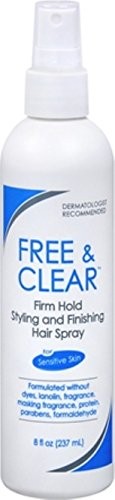 Firm Hold Hair Spray - Alcohol-Free, 8oz, Sensitive Skin Safe