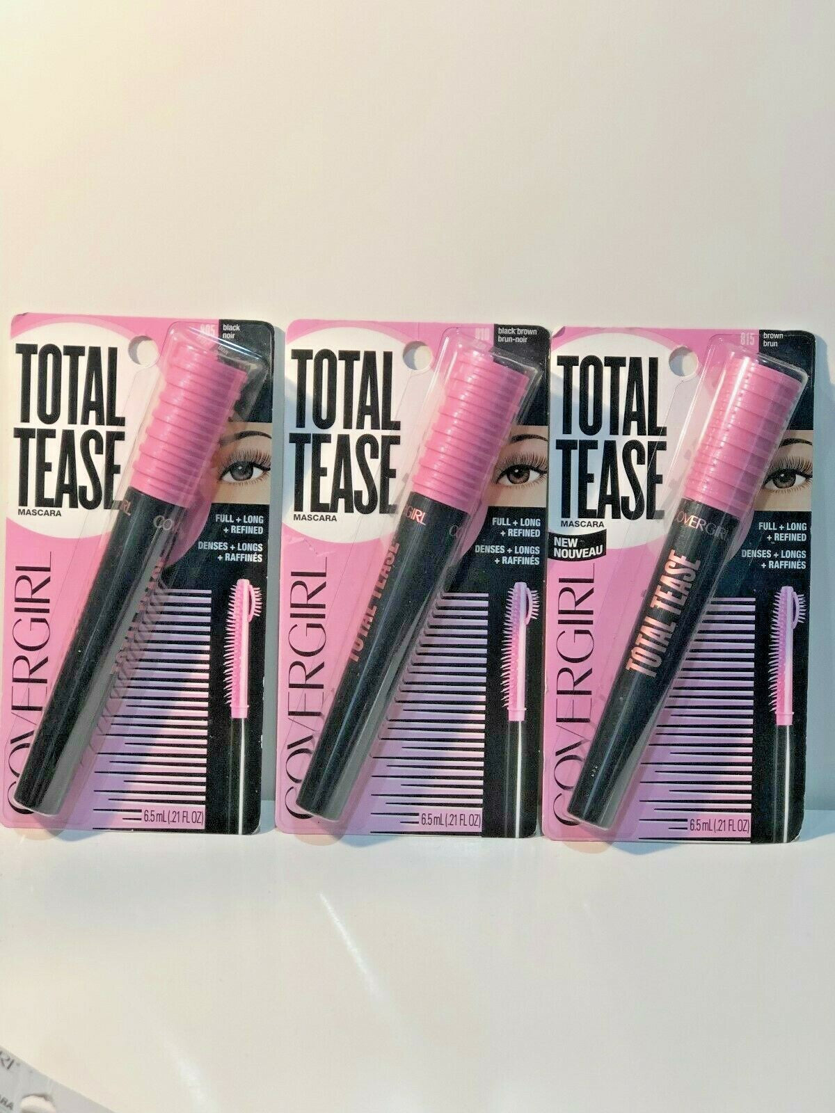 Cover Girl Total Tease Mascara Bundle - Choose Color, 2 Pack