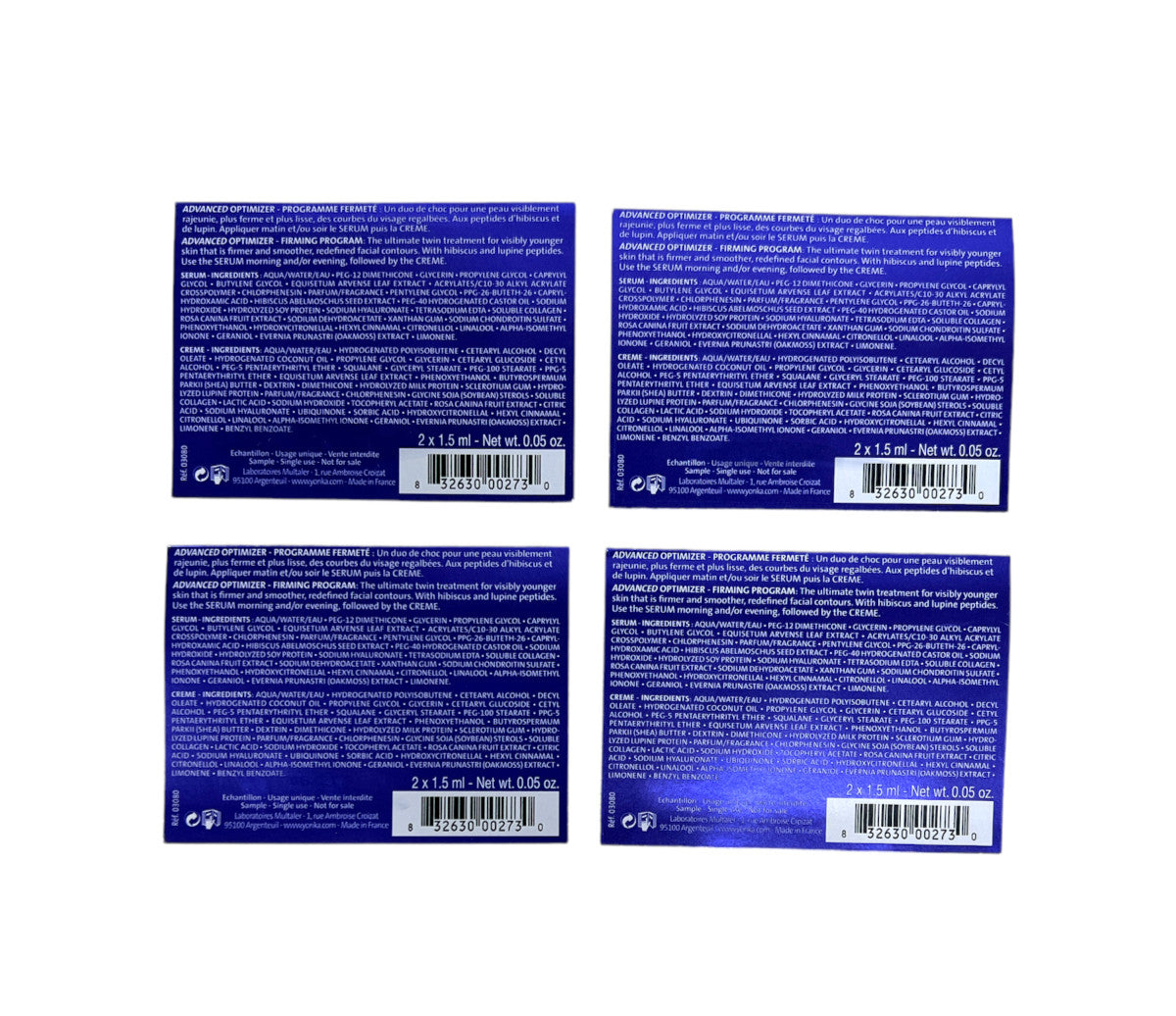 Yon Ka Paris Advanced Optimizer Serum & Cream Sample Set - 4 x 1.5mL