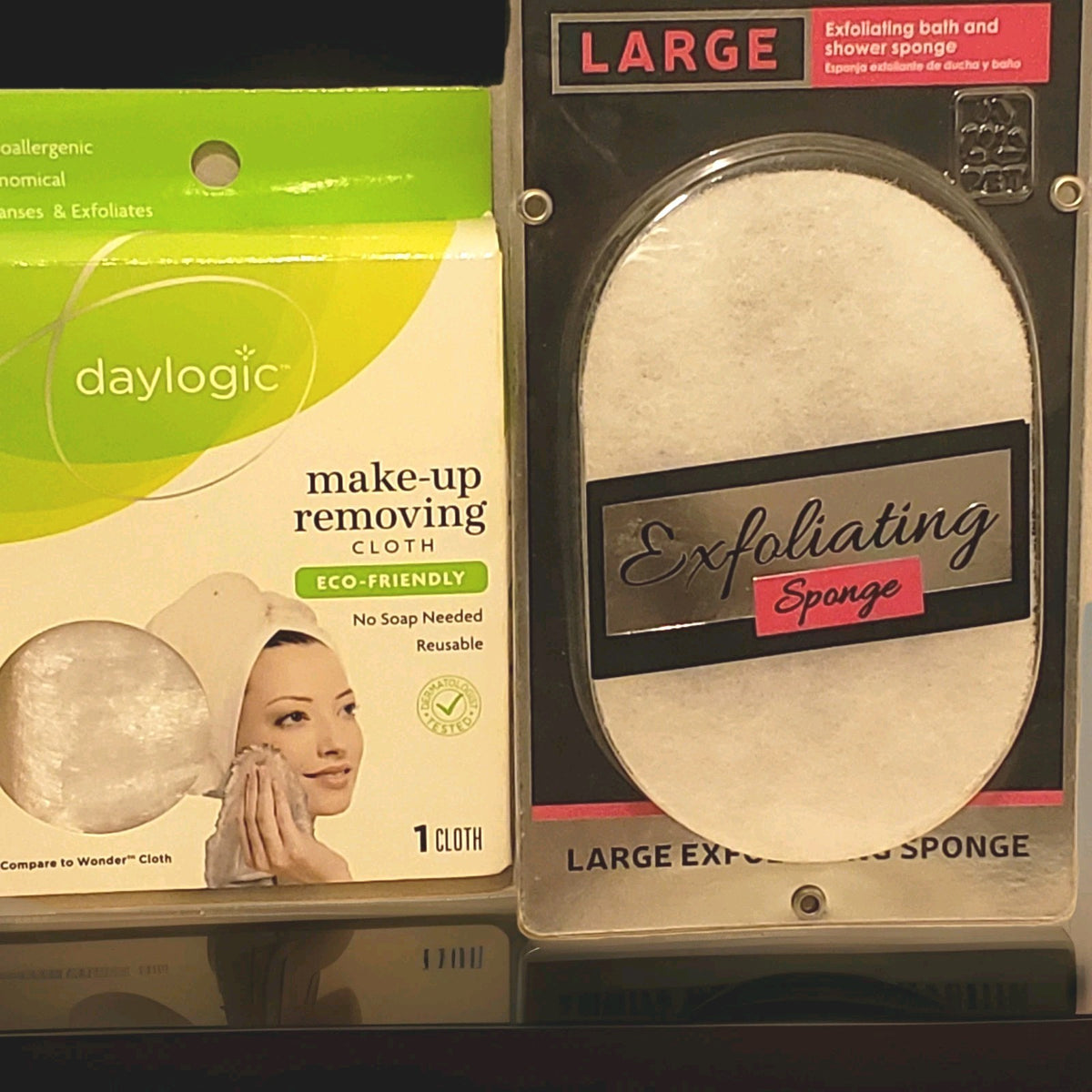 Reusable Makeup Remover Cloth & Exfoliating Sponge Set - Eco Friendly