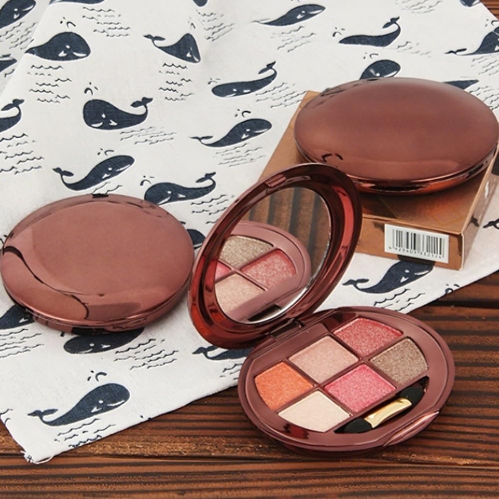Eyeshadow Palette with 6 Neutral Shades - Matte & Shimmer for Day & Night