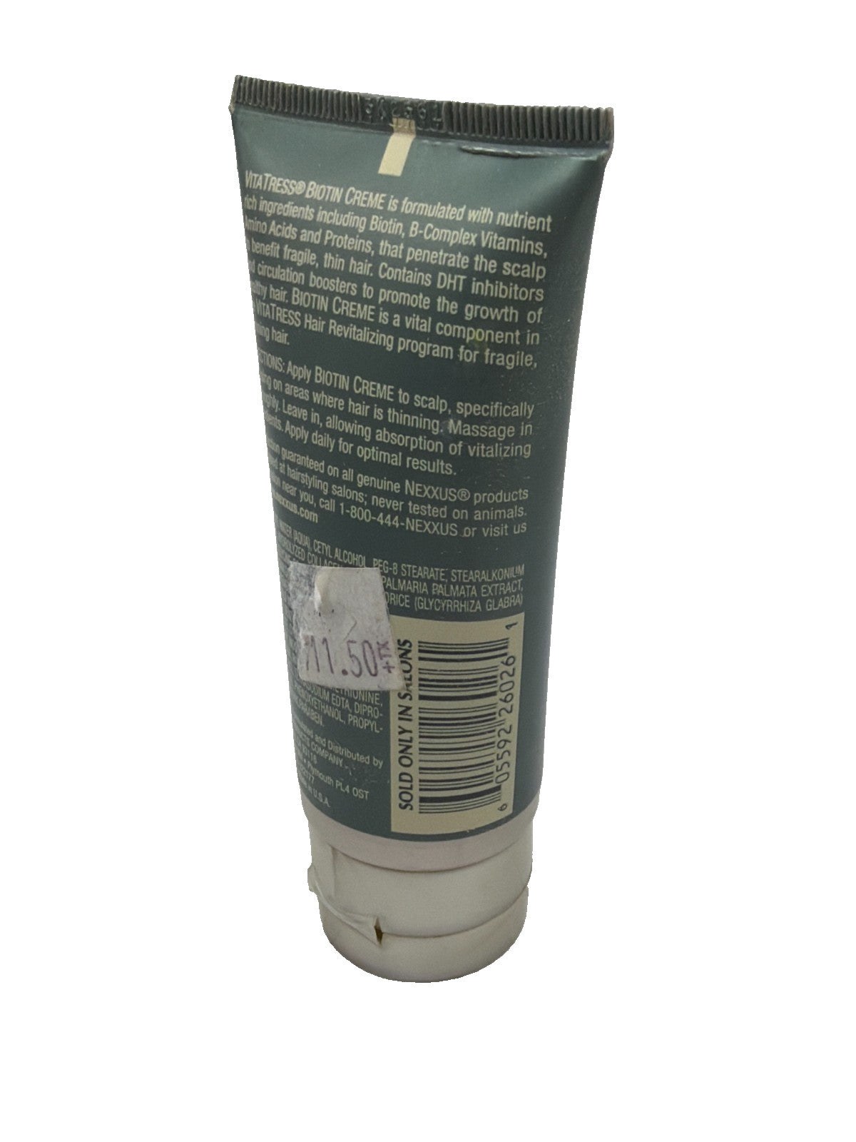 Nexxus VitaTress Biotin Scalp Treatment Creme 2.1 oz