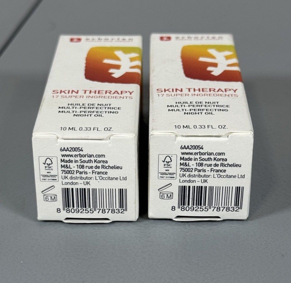 Night Face Oil Serum with Plant Extracts - 2 Pack 10mL