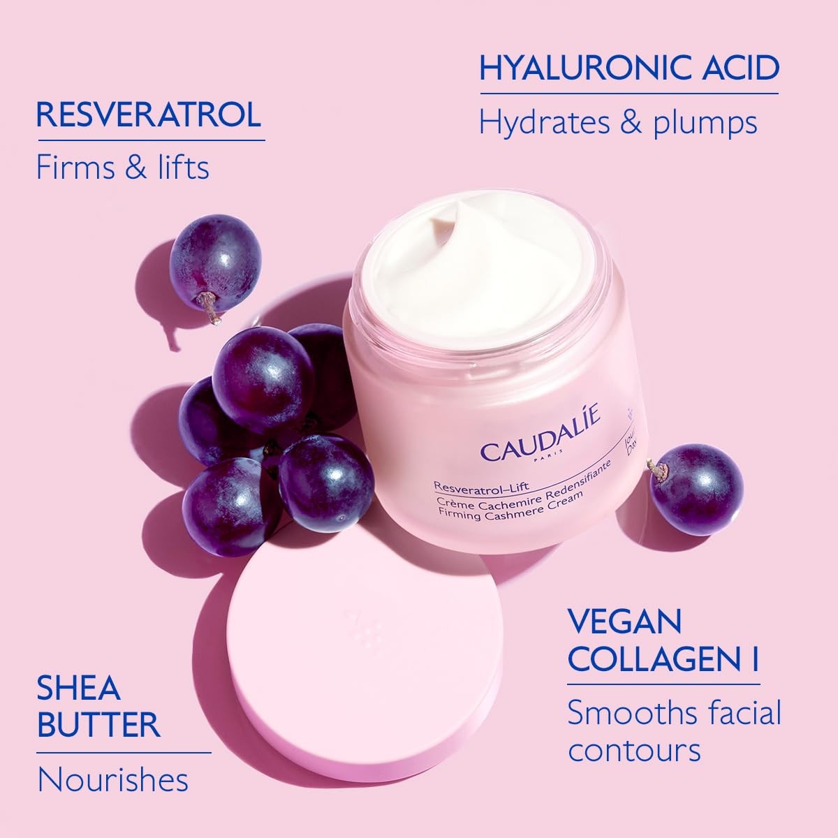 Caudalie Resveratrol Lift Firming Cashmere Cream Refill 50ml - Anti-Aging Moisturizer