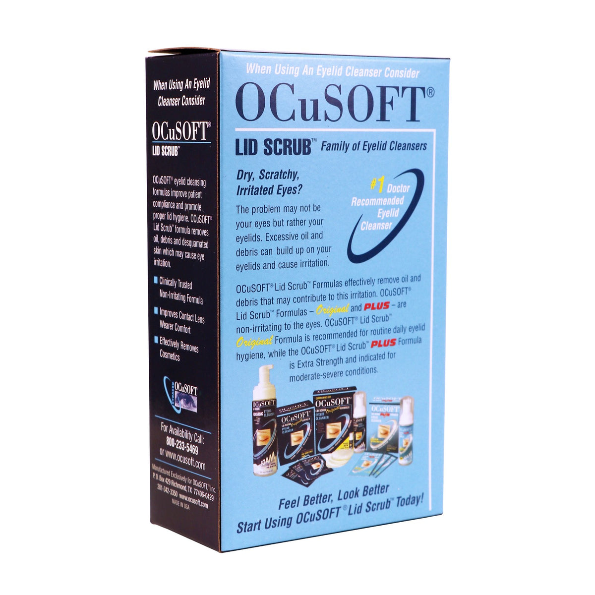 OCuSOFT Dry Lint Free Replacement Pads 100 Count - Eye Care Accessories