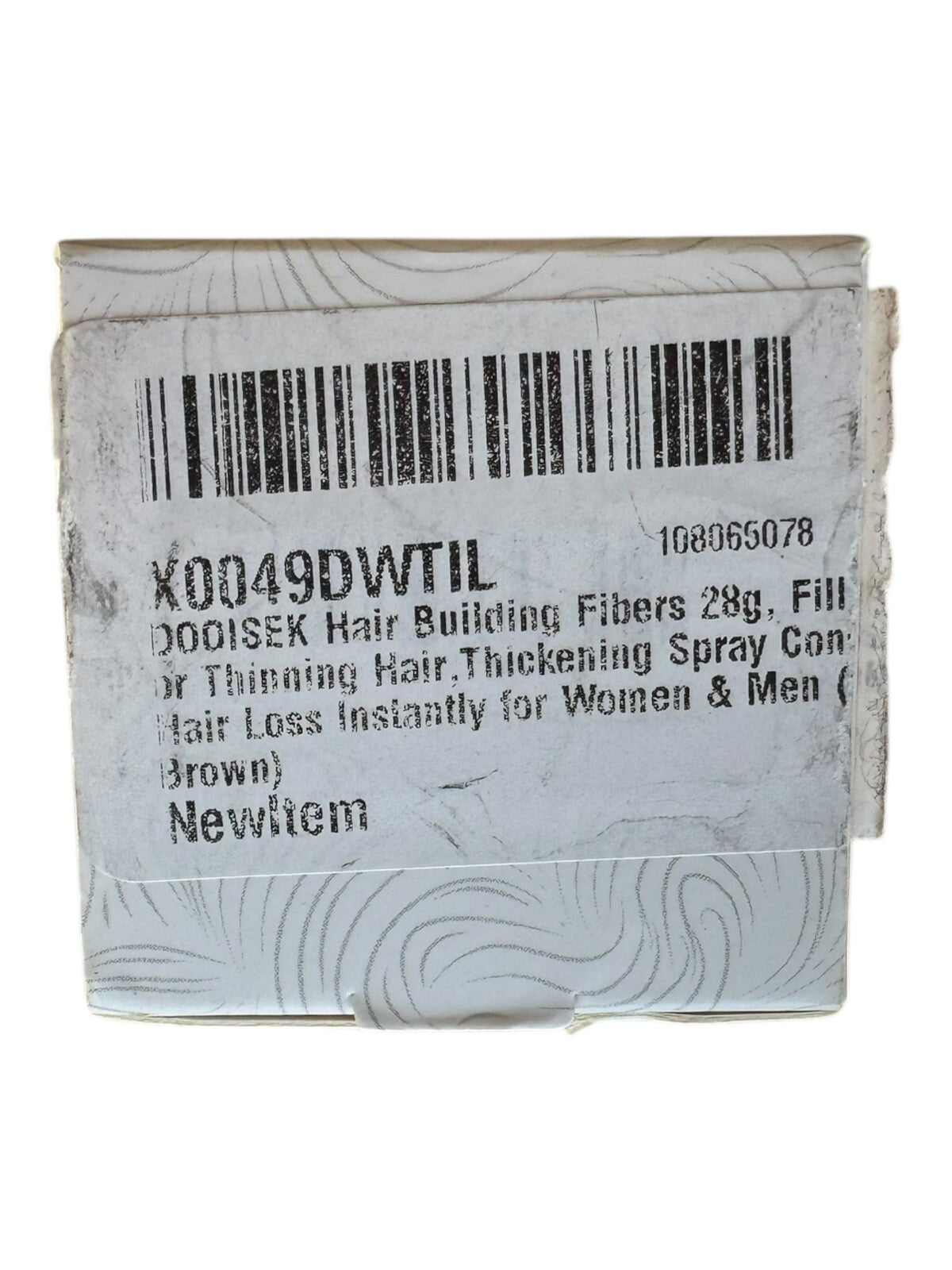 Cotton Fiber Hair Building & Thickening - Medium Brown 28g