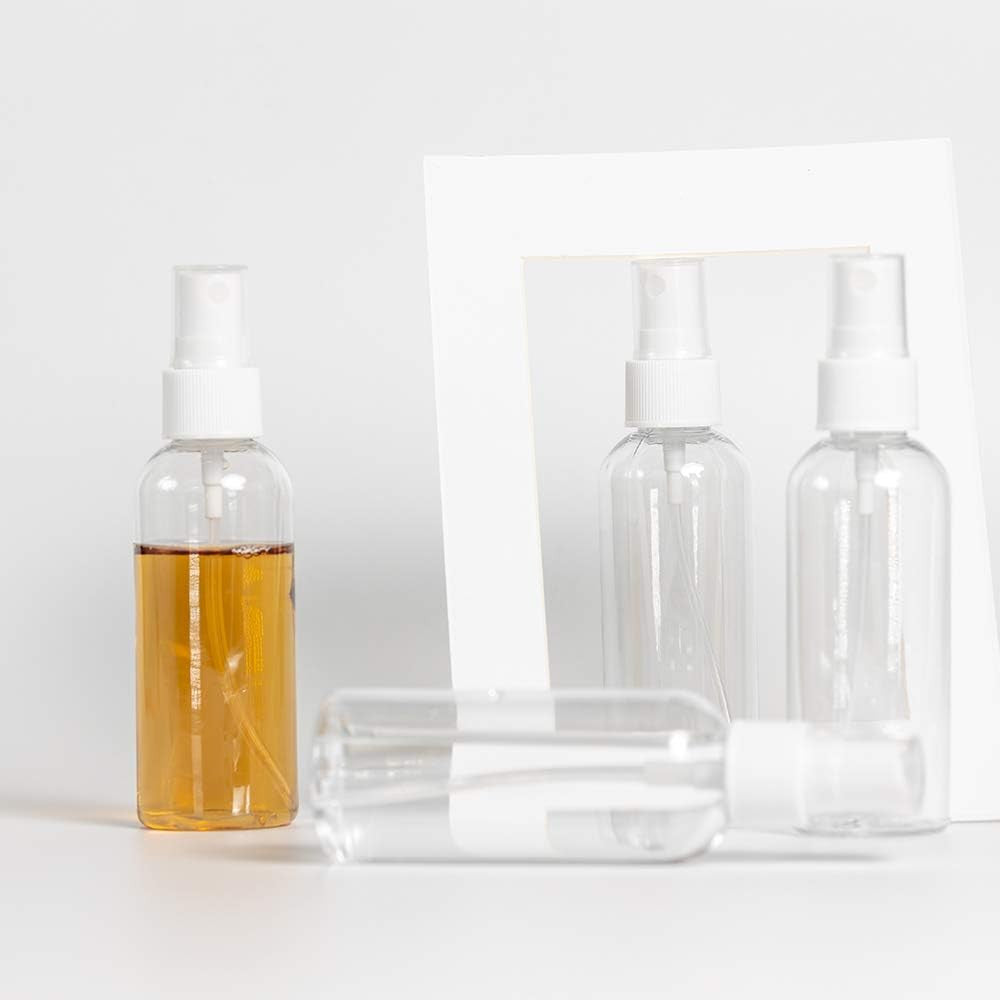 3 Pack Travel Spray Bottles 2.7oz / 80ml Empty Fine Mist Refillable