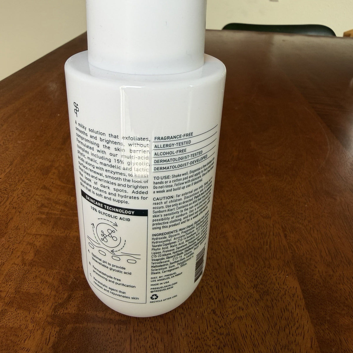 Prequel Multi Acid Milk Peel AHA Exfoliating Solution ~ 7.6 fl oz