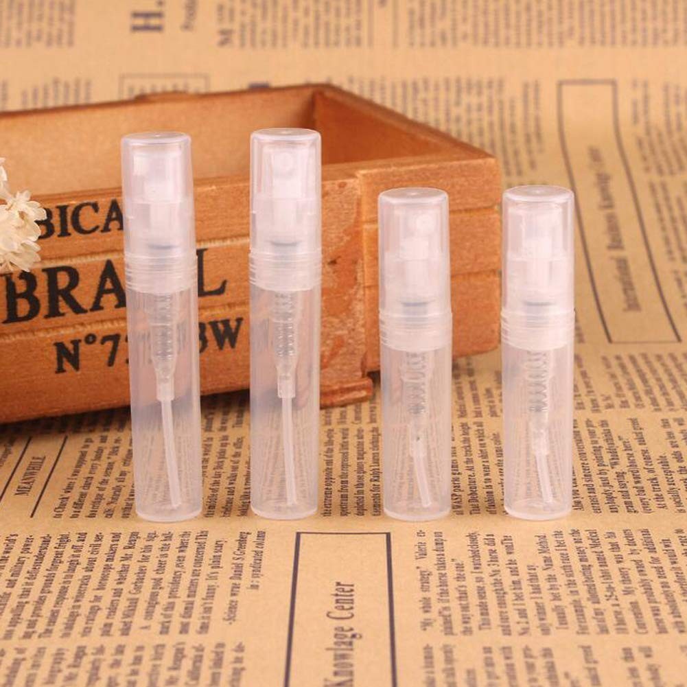 20 Pack 3ml Portable Refillable Clear Plastic Spray Bottles for Travel