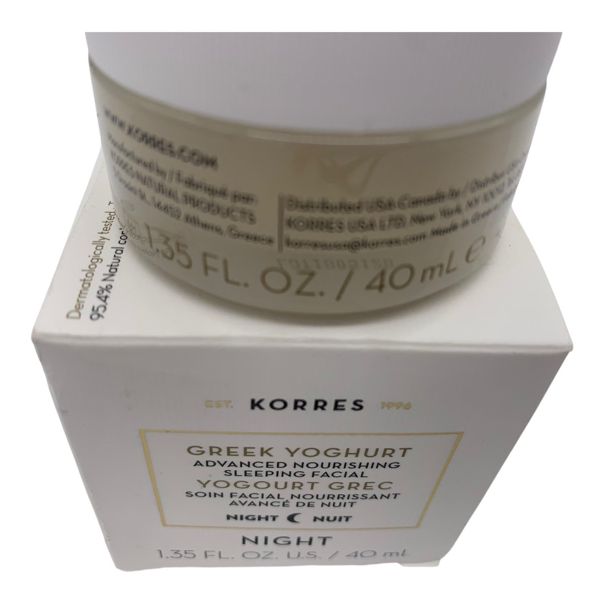 Korres Greek Yoghurt Sleeping Facial - Nourishing Night Cream 1.35 FL OZ