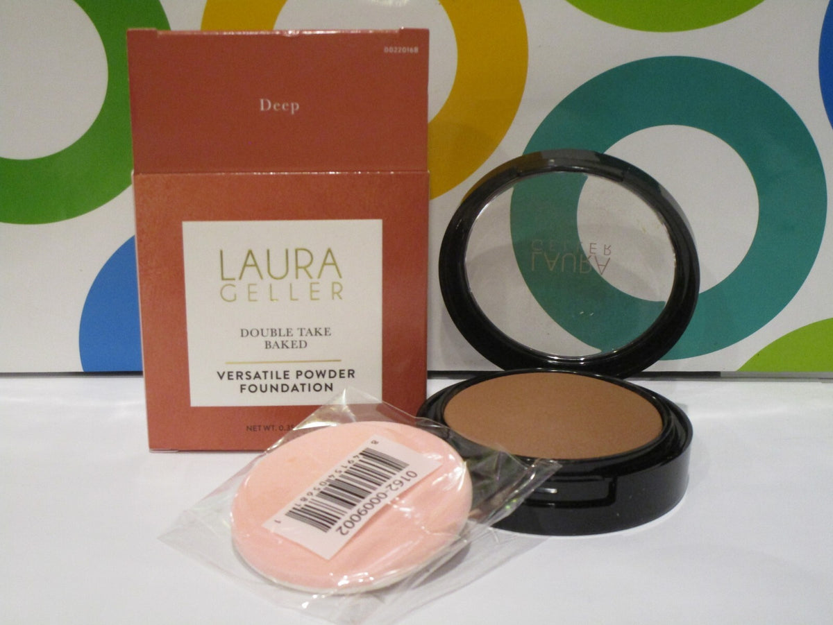 Baked Double Take Powder Foundation - Deep Shade - 0.35 OZ - Versatile Face Makeup