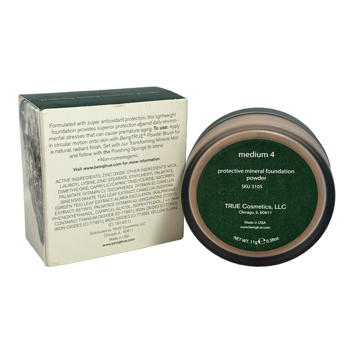 Being True Mineral Foundation Powder Medium 4 - 11g Face Makeup