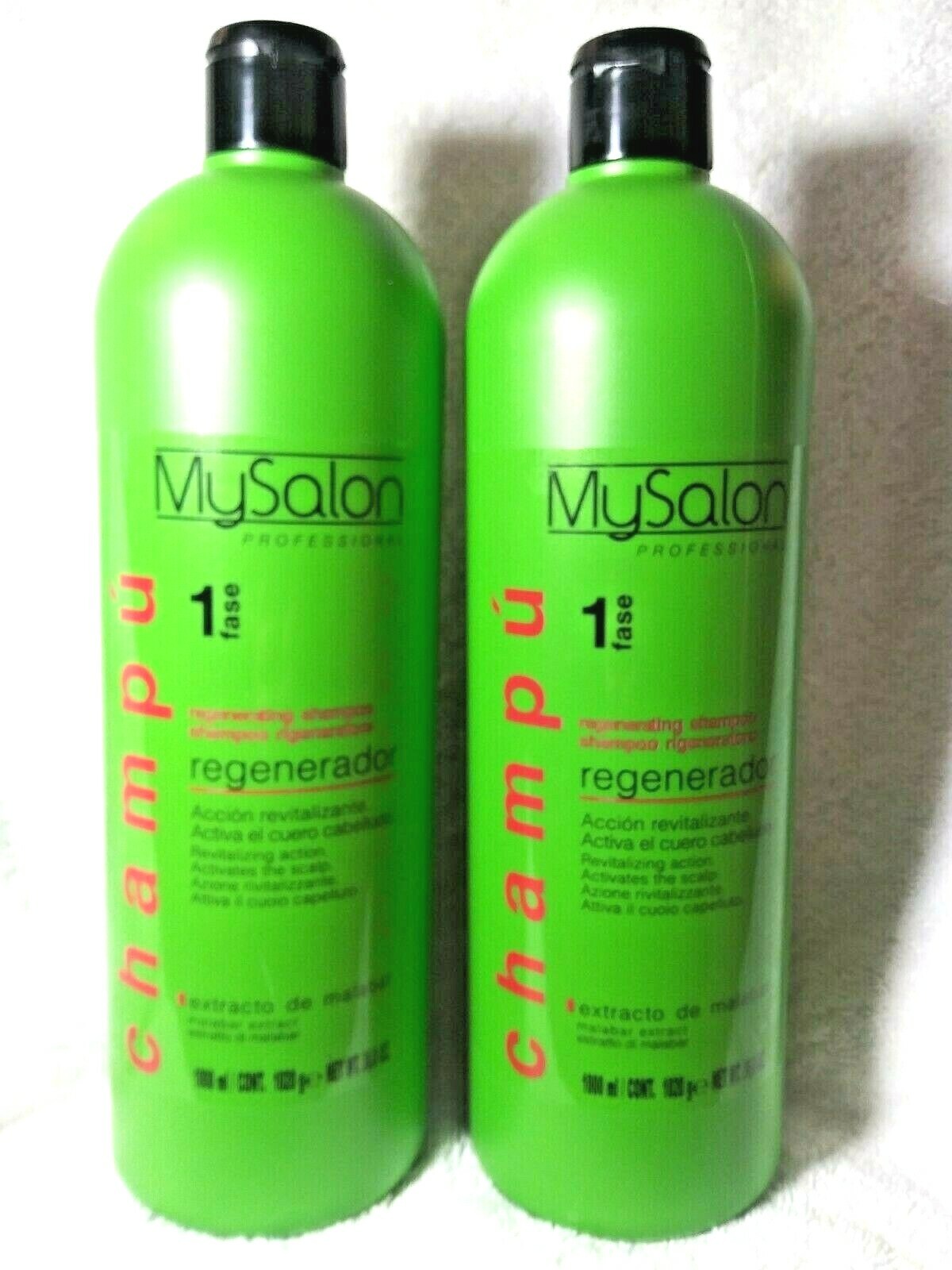 Regenerador Shampoo with Malabar Extract - 1000ml (2 Units) | MySalon Professional