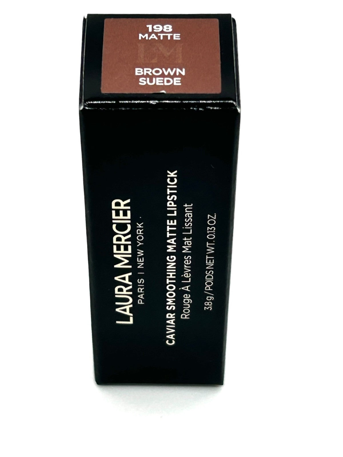 Matte Brown Lipstick 198 - Caviar Smoothing Lip Color, 0.13oz
