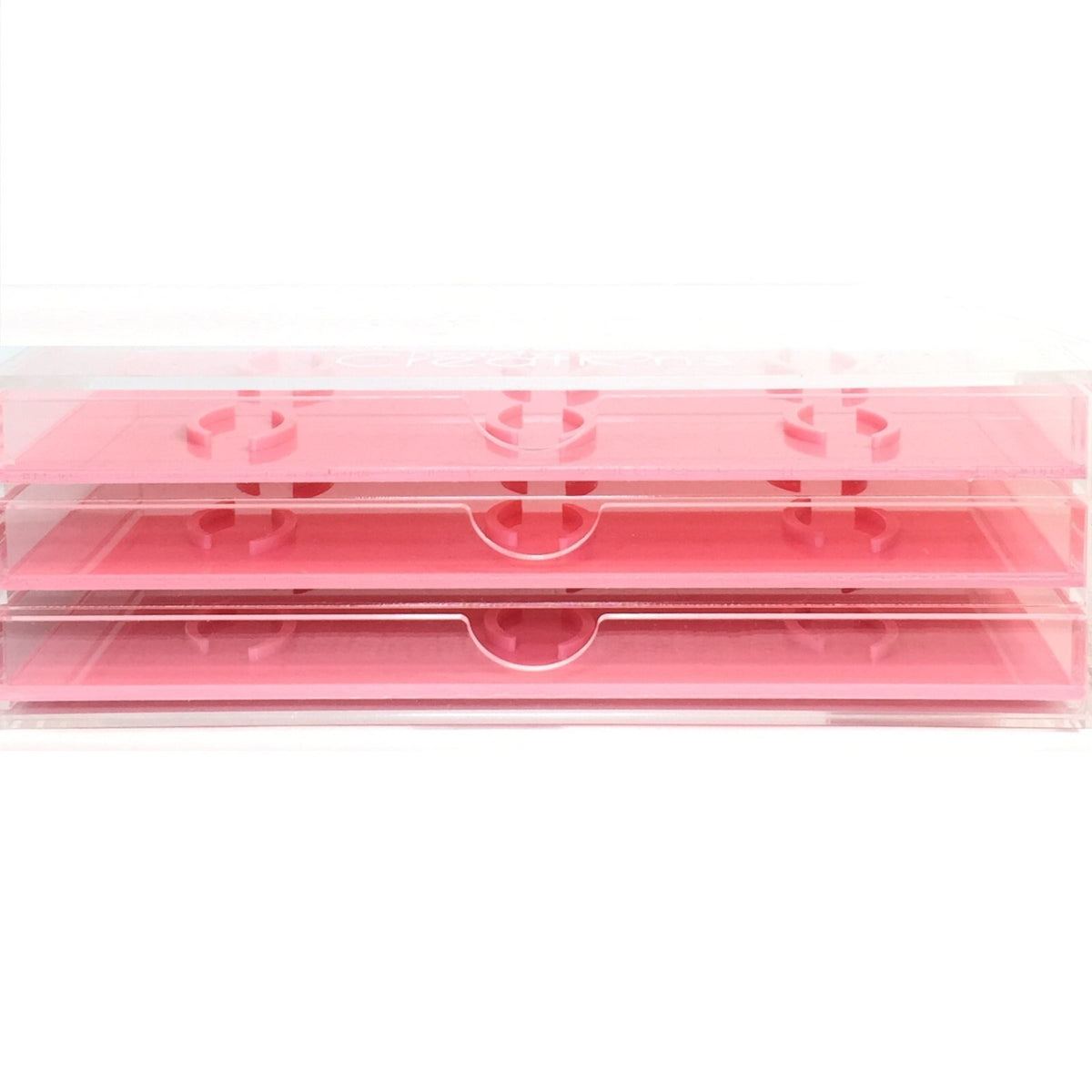 Light Pink Eyelash Organizer Case for 18 Pairs - Makeup Storage