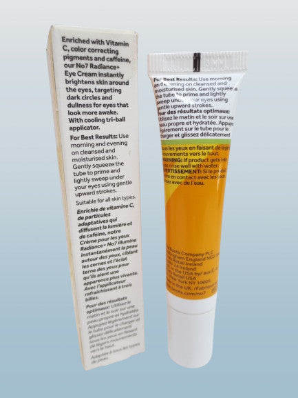 No7 Radiance+ Roll & Glow Eye Cream 0.5 Oz — Pack of 3