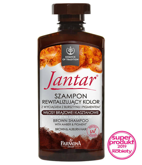Brown and Auburn Hair Shampoo with Amber & Pigment 330ml - Color Revitalizing