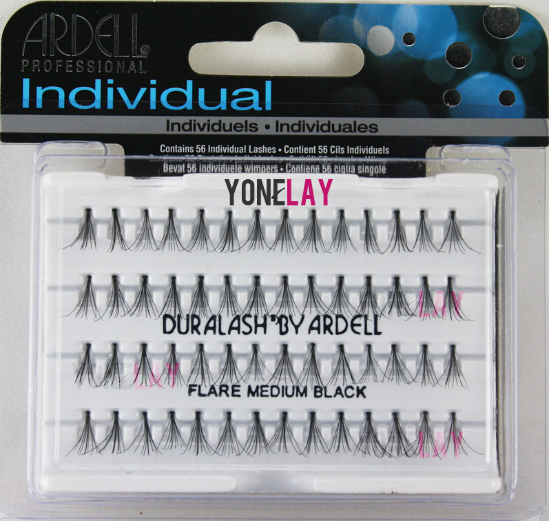 4 Pairs Medium Black Individual Flare False Eyelashes - Ardell Duralash