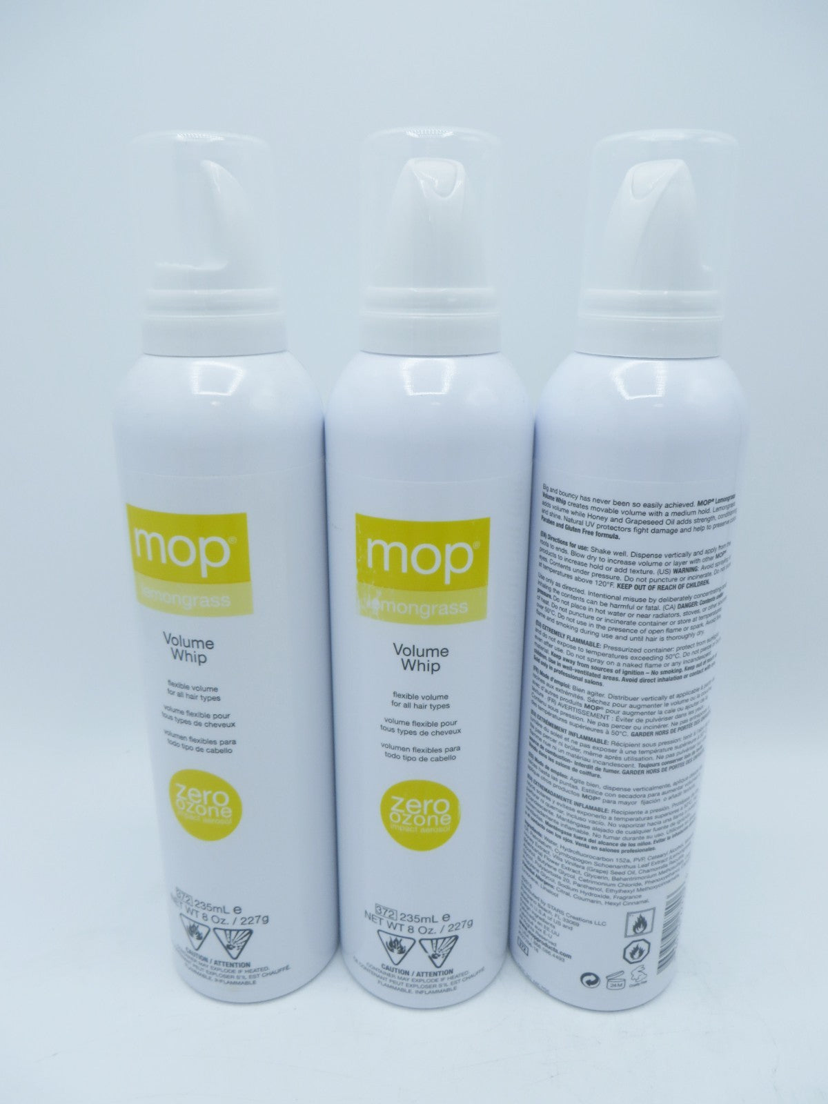 Lemongrass Volume Whip Hair Styling Product - 8 oz x 3 Bottles