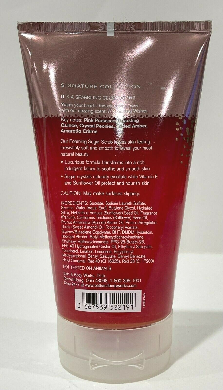 Bath & body works a thousand wishes foaming sugar scrub 8 fl oz / 226