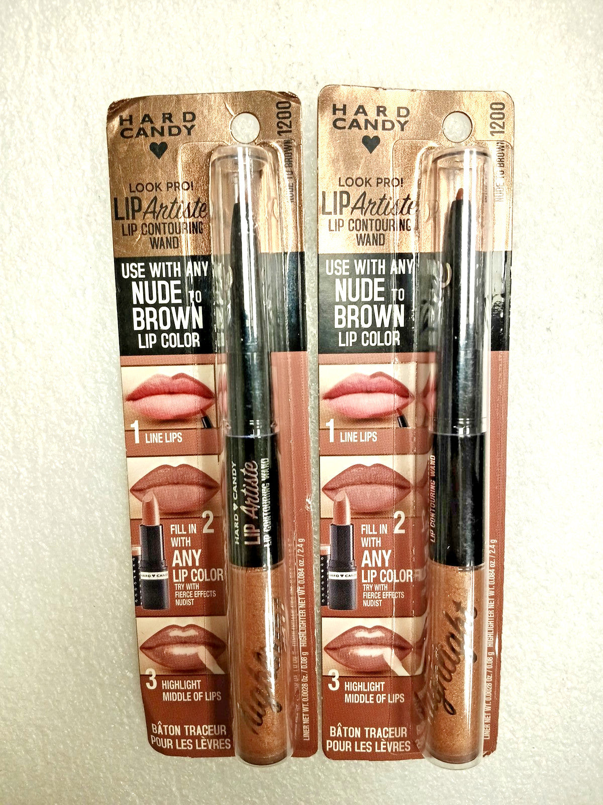 Hard Candy Lip Artiste Lip Contouring Wand Nude to Brown 2 Pack