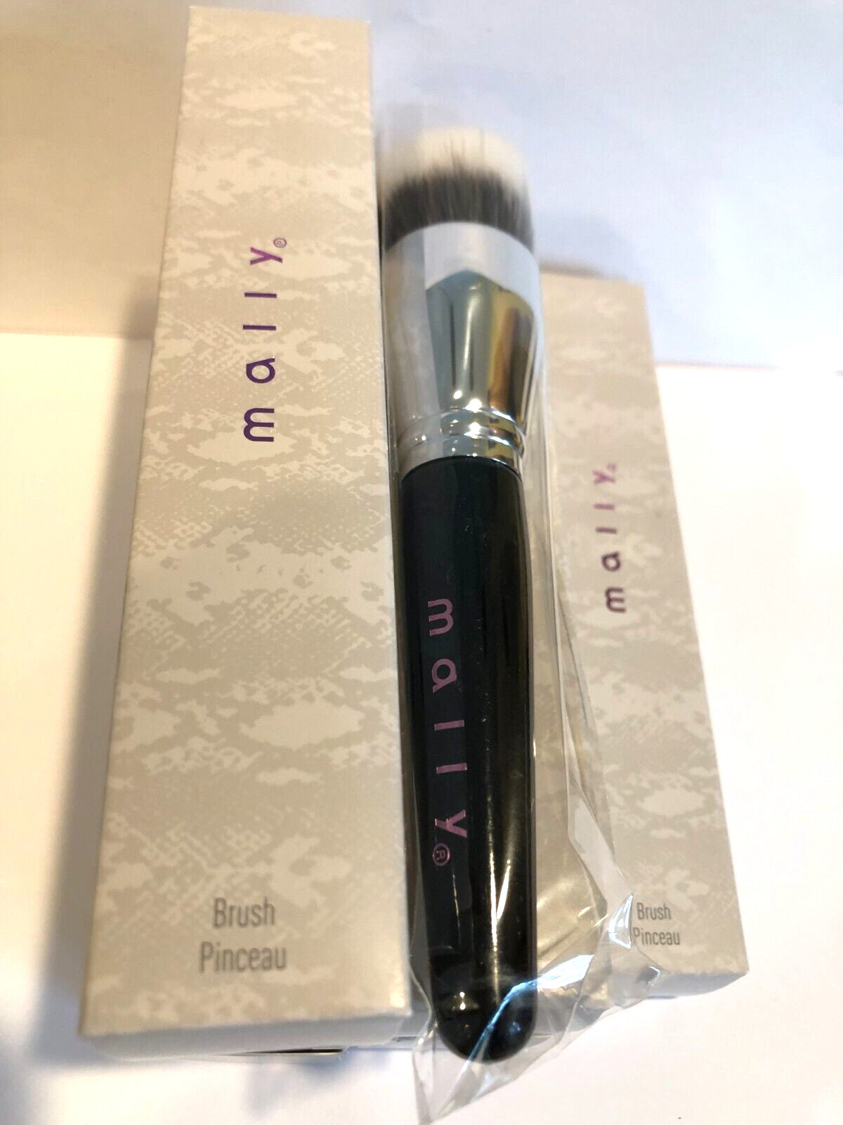 Makeup Foundation Powder Brush 6 Inch Black Silver Lot of 6