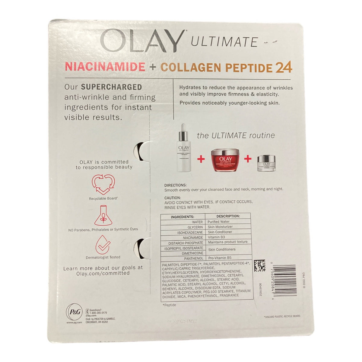 Olay Regenerist Niacinamide Peptide Hydrating Face Moisturizer Set - 2 Pack