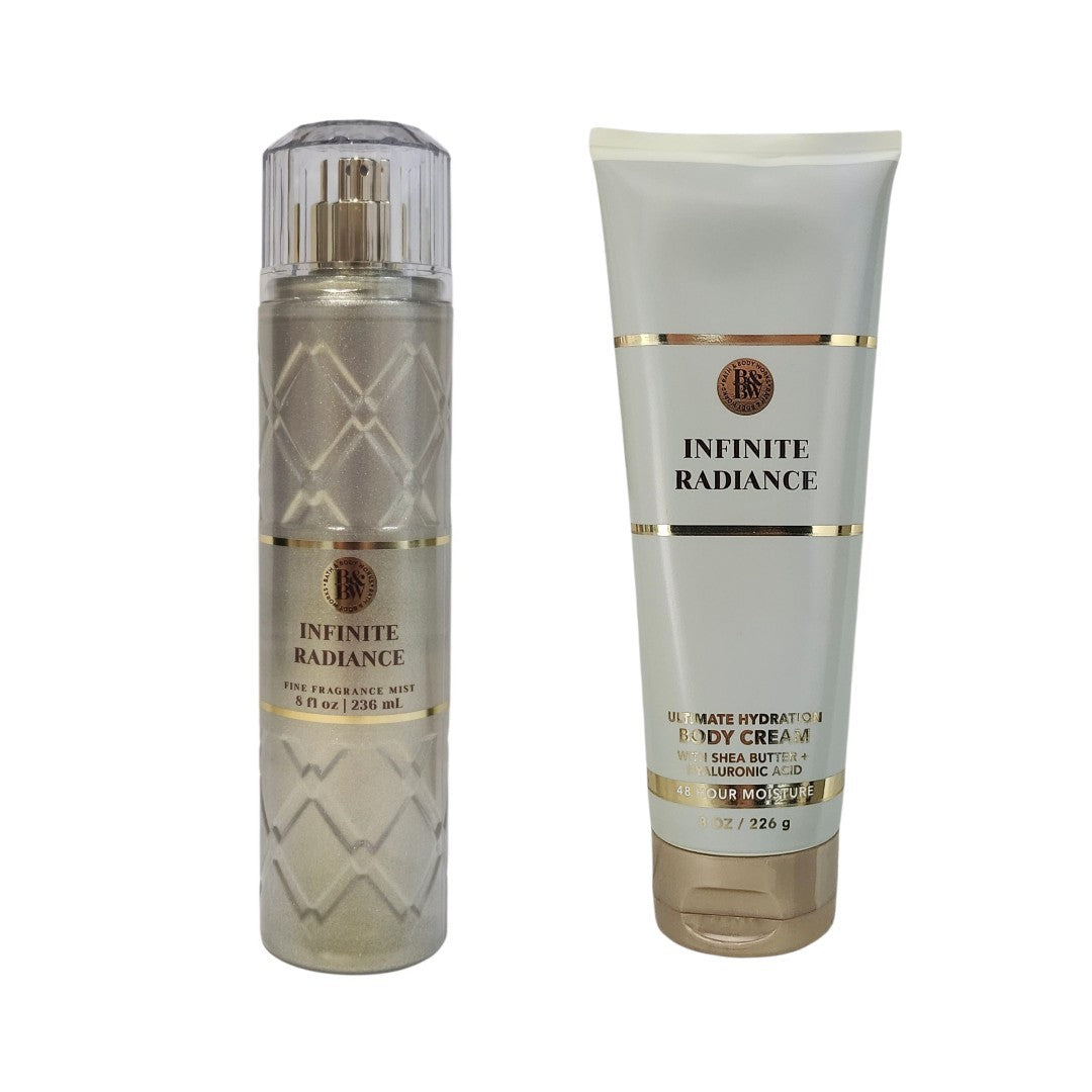 Infinite Radiance Body Cream & Mist Set - 8 oz