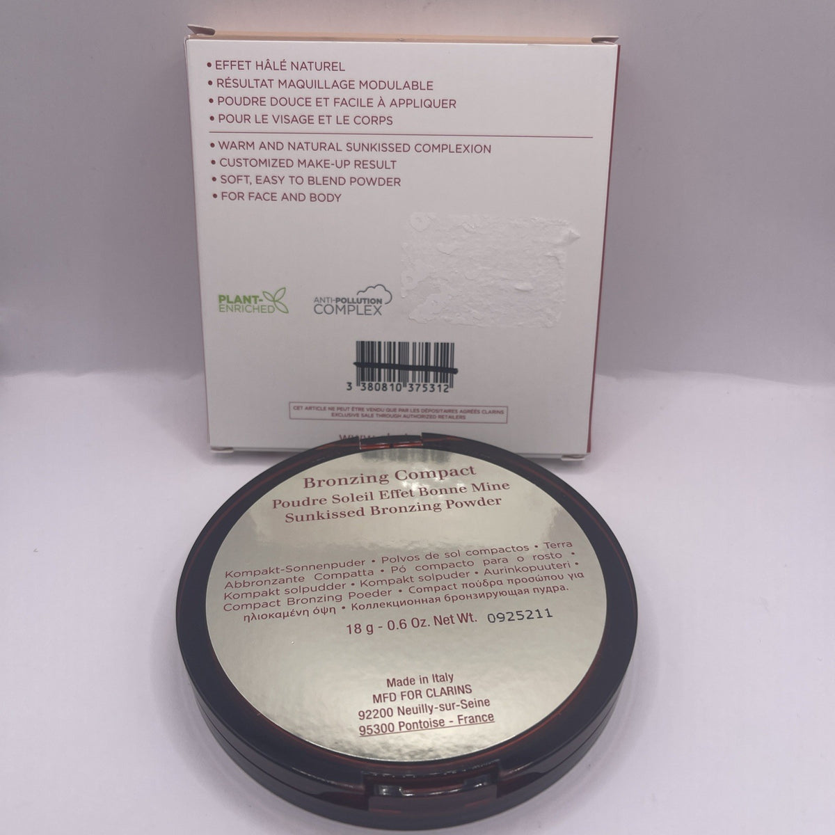 Clarins Bronzing Compact Limited Edition In Box