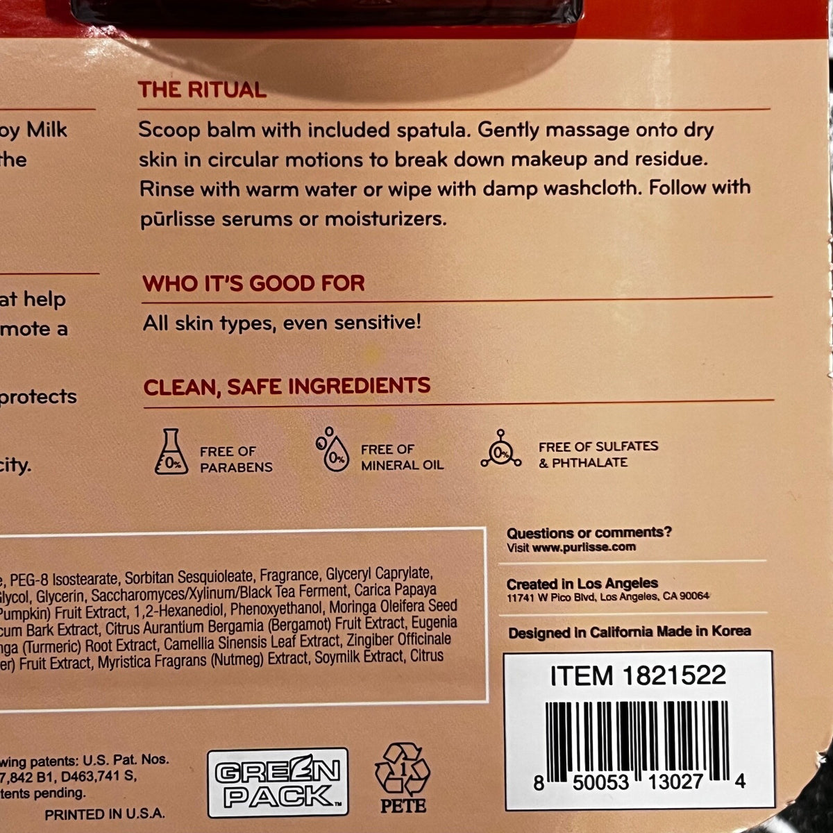 Pumpkin Chai Latte Cleansing Balm Makeup Remover 3.4 oz - Travel Size