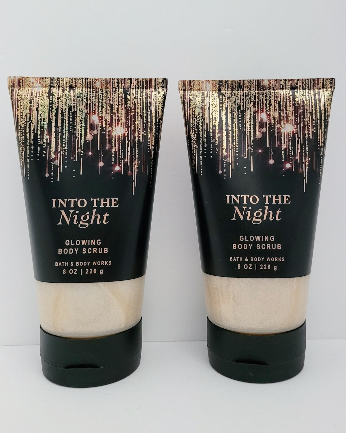 Bath & Body Works Into The Night Exfoliating Glowing Scrub 8 oz Set
