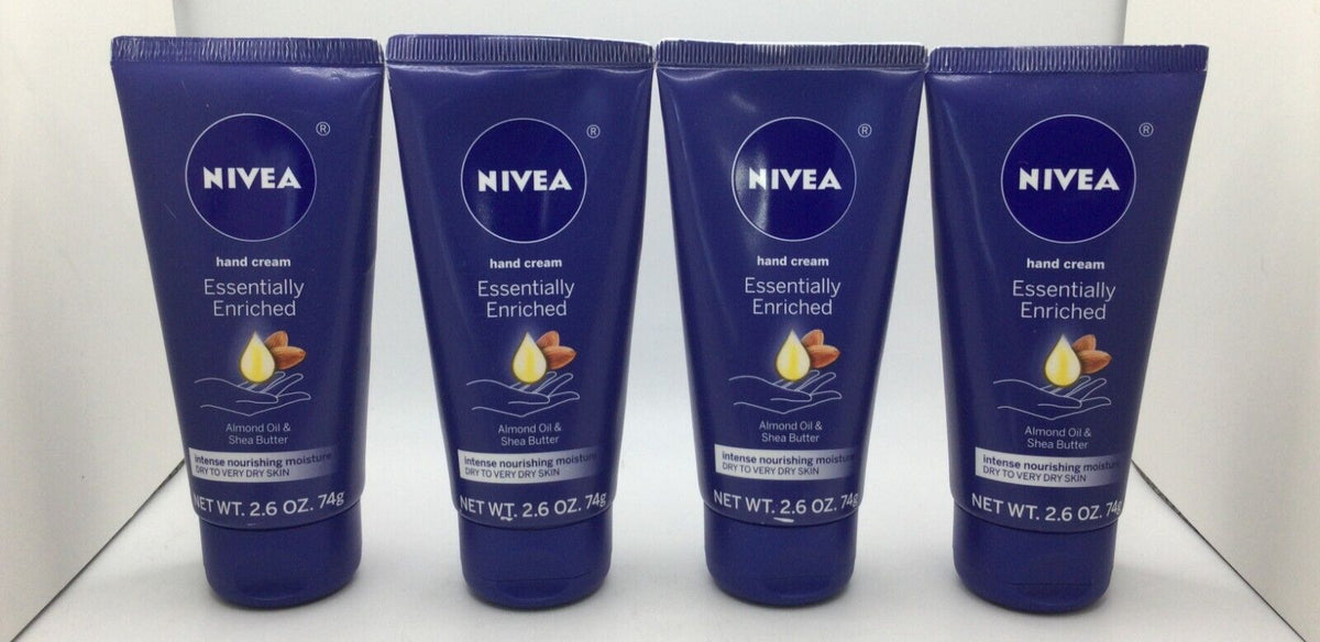 NIVEA Enriched Hand Cream with Almond Oil & Shea Butter, 2.6 oz (4-Pack)