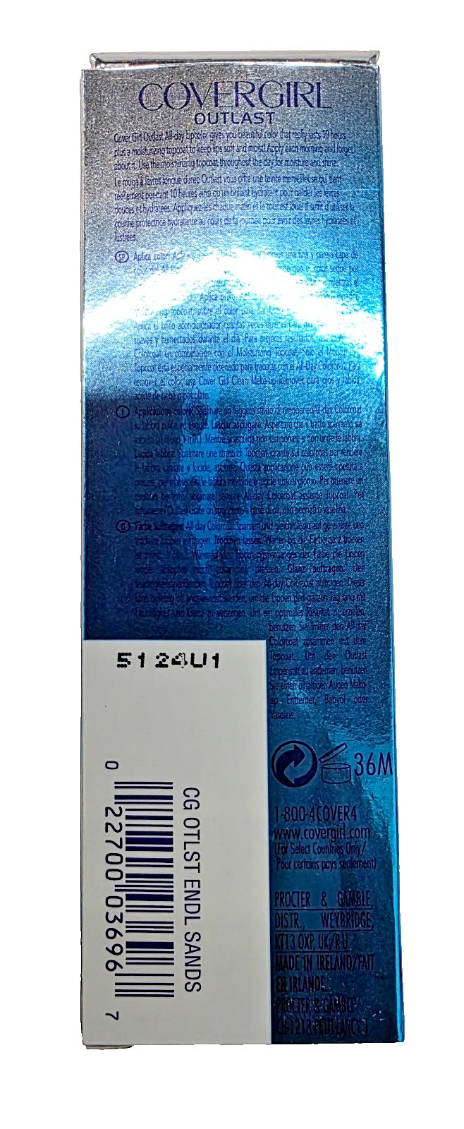CoverGirl Outlast All-Day Lip Color - Endless Sands, Long-Wear Lipstick