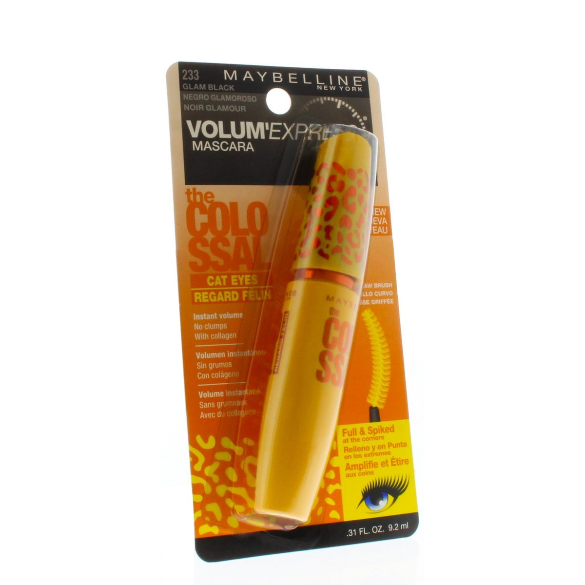 Maybelline The Colossal Cat Eyes Washable Mascara 233 Glam Black 9.2ml