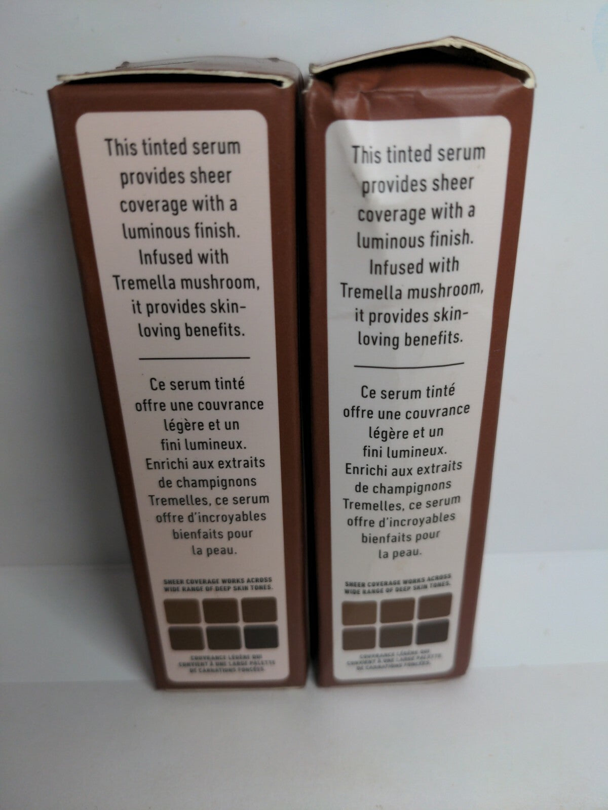 Lot of 2 NYX Bare With Me Luminous Tinted Skin Serum Universal Deep BWMLSS05