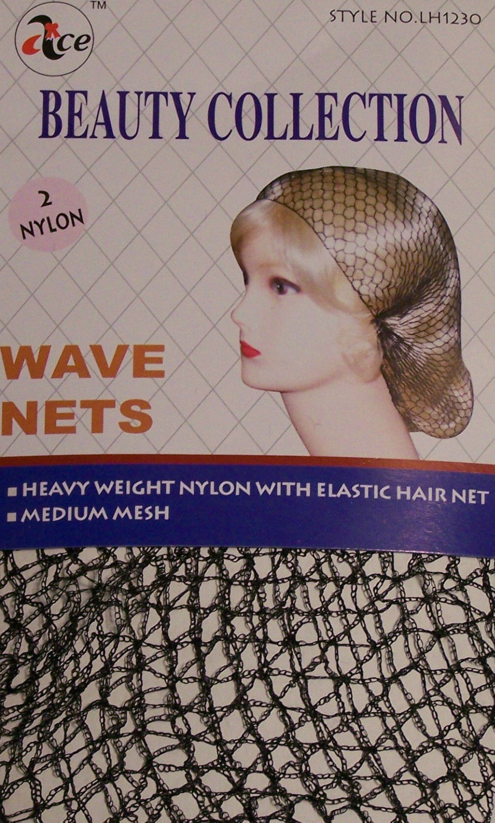 LOT OF 1,2,6,12 PACK--2 PC BLACK THIN HAIR NET HAT STYLING--LH1230B